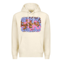 Tofu easter butterfly leopard background Premium Hoodie - Artiststas