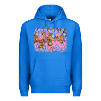 True Royal easter butterfly leopard background Premium Hoodie - Artiststas