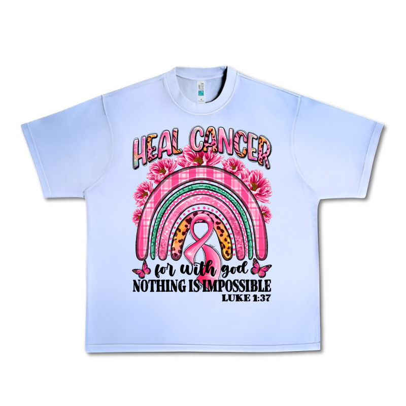 Heal Cancer Rainbow Urban Heavy Tee by LillyAllenDesigns | Teevron