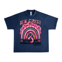 Navy heal cancer rainbow Urban Heavy Tee - LillyAllenDesigns