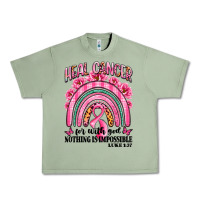 Oil Green heal cancer rainbow Urban Heavy Tee - LillyAllenDesigns