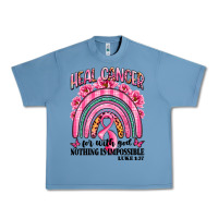 Pebble Blue heal cancer rainbow Urban Heavy Tee - LillyAllenDesigns