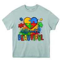 Arona different is beautiful autism Heavy Core Tee - OliviaCreatesArt