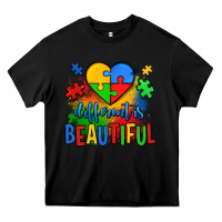 Black different is beautiful autism Heavy Core Tee - OliviaCreatesArt