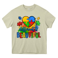 Mossy different is beautiful autism Heavy Core Tee - OliviaCreatesArt