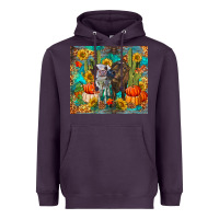 Plum fall heifer cows Heavyweight Hoodie - RanaPortraitStore