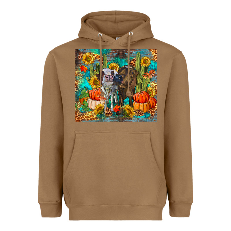 Fall Heifer Cows Heavyweight Hoodie by RanaPortraitStore | Teevron