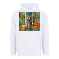 White fall heifer cows Heavyweight Hoodie - RanaPortraitStore