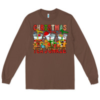 Chestnut Christmas tea junkie Long Sleeve Tee - CowhideDigitalArt
