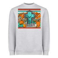 Heather Grey fall thankfull cross Heavyweight Sweatshirt - Jasminsmagicworld