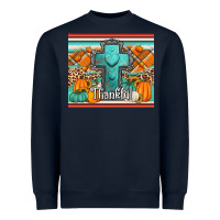 Navy fall thankfull cross Heavyweight Sweatshirt - Jasminsmagicworld
