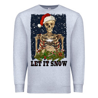 Heather Grey let it snow Premium Sweatshirt - RanaPortraitStore