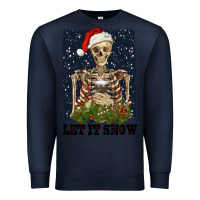Navy let it snow Premium Sweatshirt - RanaPortraitStore