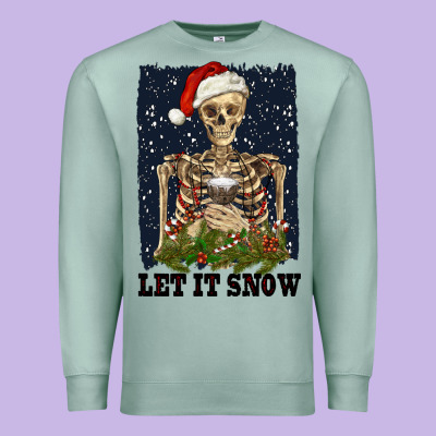 Let It Snow Premium Sweatshirt Designed By Ranaportraitstore
