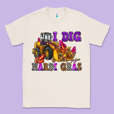 I Dig Mardi Gras Olivia Classic Tee Designed By Oliviacreatesart