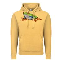 Red Eyed Tree Frog Vintage Hoodie | Teevron