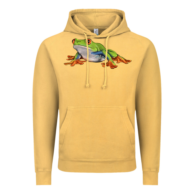 Red Eyed Tree Frog Vintage Hoodie by LillyAllenDesigns | Teevron