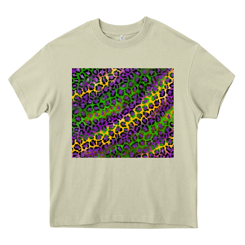 Mardi Gras Leopard Background Heavy Core Tee by RanaPortraitStore | Teevron
