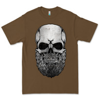 Cacao creepy bald and bearded skull for halloween & skeletons fans t shirt Premium Tee - baoMotion