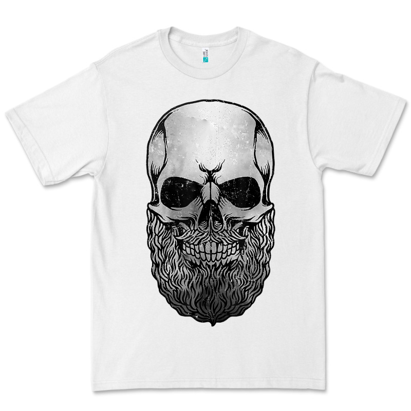 Creepy Bald And Bearded Skull For Halloween & Skeletons Fans T Shirt Premium Tee by baoMotion | Teevron
