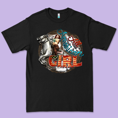All American Girl Premium Tee Designed By Fadigitalartstudio