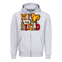 My Heart Is On That Field Softball Zipper Hoodie | Teevron