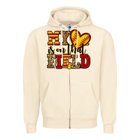 Sandshell my heart is on that field softball Zipper Hoodie - Jasminsmagicworld
