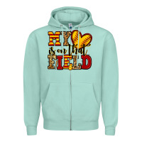 Seafoam my heart is on that field softball Zipper Hoodie - Jasminsmagicworld