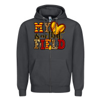 Smoke my heart is on that field softball Zipper Hoodie - Jasminsmagicworld