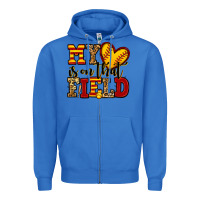 True Royal my heart is on that field softball Zipper Hoodie - Jasminsmagicworld