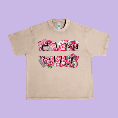 Breast Cancer Emt Emergency Medical Technician Urban Heavy Tee Designed By Lillyallendesigns