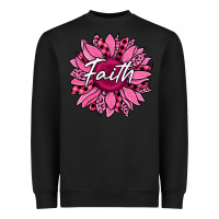 Black faith breast cancer awareness sunflower Heavyweight Sweatshirt - Jasminsmagicworld