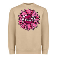 Mushroom faith breast cancer awareness sunflower Heavyweight Sweatshirt - Jasminsmagicworld