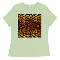 Matcha tiger seamless pattern Ladies Tee - BundleAndBundleShop