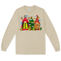 Mushroom gnome Christmas Long Sleeve Tee - CowhideDigitalArt