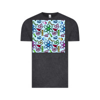 Vintage Black Science Teacher Seamless Pattern Vintage Tee - BundleAndBundleShop