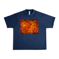 Navy orange hunter camouflage pattern brushstroke Urban Heavy Tee - Jasminsmagicworld