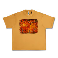 Peanut Butter orange hunter camouflage pattern brushstroke Urban Heavy Tee - Jasminsmagicworld