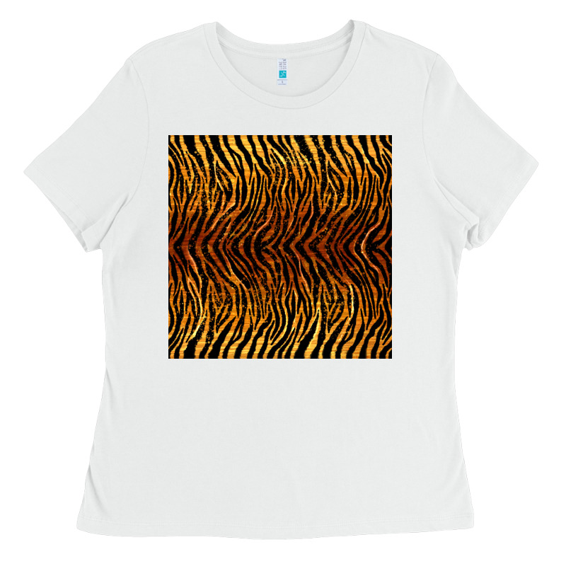 Tiger Seamless Pattern Ladies Tee by BundleAndBundleShop | Teevron