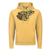 Vintage Mustard northern leopard frog Vintage Hoodie - LillyAllenDesigns