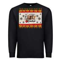 Black very merry teacher Premium Sweatshirt - Jasminsmagicworld