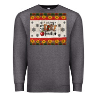 Charcoal Heather very merry teacher Premium Sweatshirt - Jasminsmagicworld