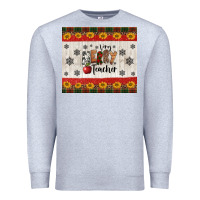 Heather Grey very merry teacher Premium Sweatshirt - Jasminsmagicworld