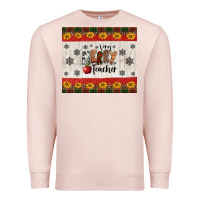 Pale Pink very merry teacher Premium Sweatshirt - Jasminsmagicworld