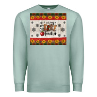 Seafoam very merry teacher Premium Sweatshirt - Jasminsmagicworld
