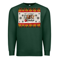 Sports Green very merry teacher Premium Sweatshirt - Jasminsmagicworld