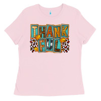Bubblegum Pink thankful Ladies Tee - FaDigitalArtStudio