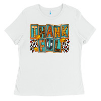 White thankful Ladies Tee - FaDigitalArtStudio