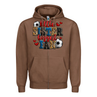 Chestnut little sister biggest fan soccer Zipper Hoodie - Jasminsmagicworld