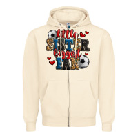 Sandshell little sister biggest fan soccer Zipper Hoodie - Jasminsmagicworld